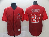 Angels 27 Mike Trout Red Drift Fashion Jersey,baseball caps,new era cap wholesale,wholesale hats